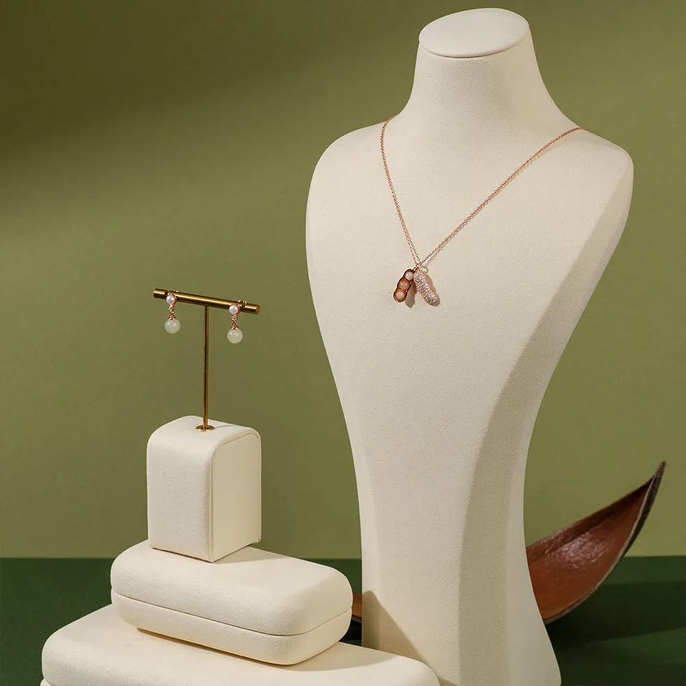 Eternal Bliss - Hetian  Jade Collection  Jewelry Set “玉福盈门”和田玉珠宝套组
