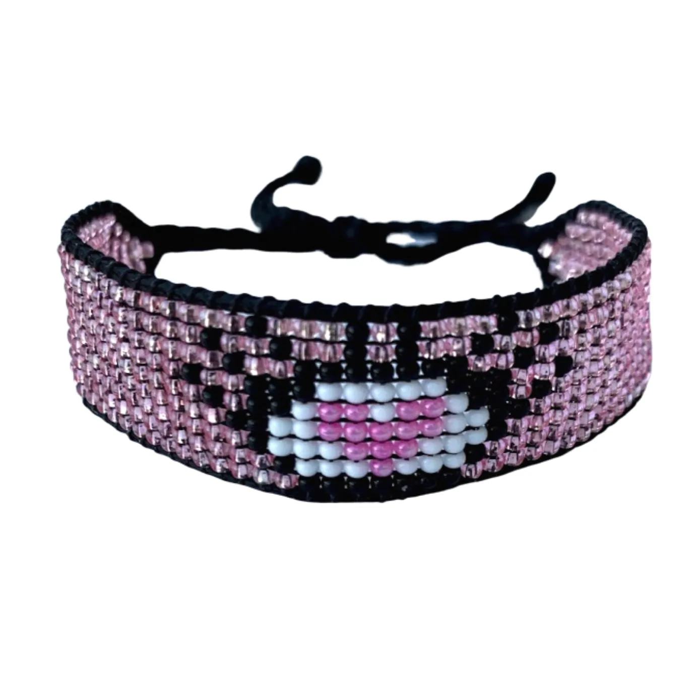 Eye and Heart Beaded Bracelet