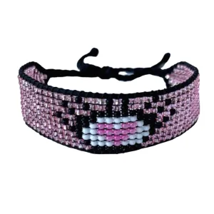 Eye and Heart Beaded Bracelet