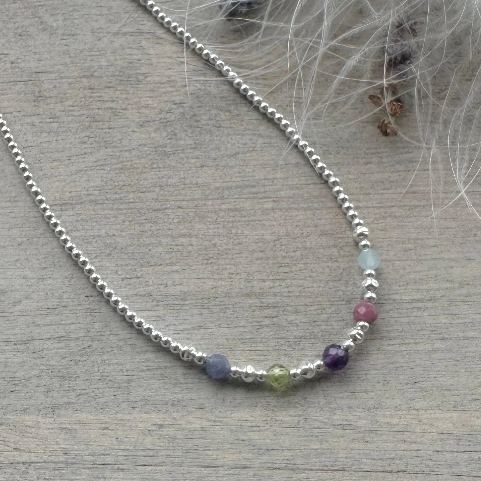 Family Birthstone Necklace for Mum, Family birthstone Jewellery