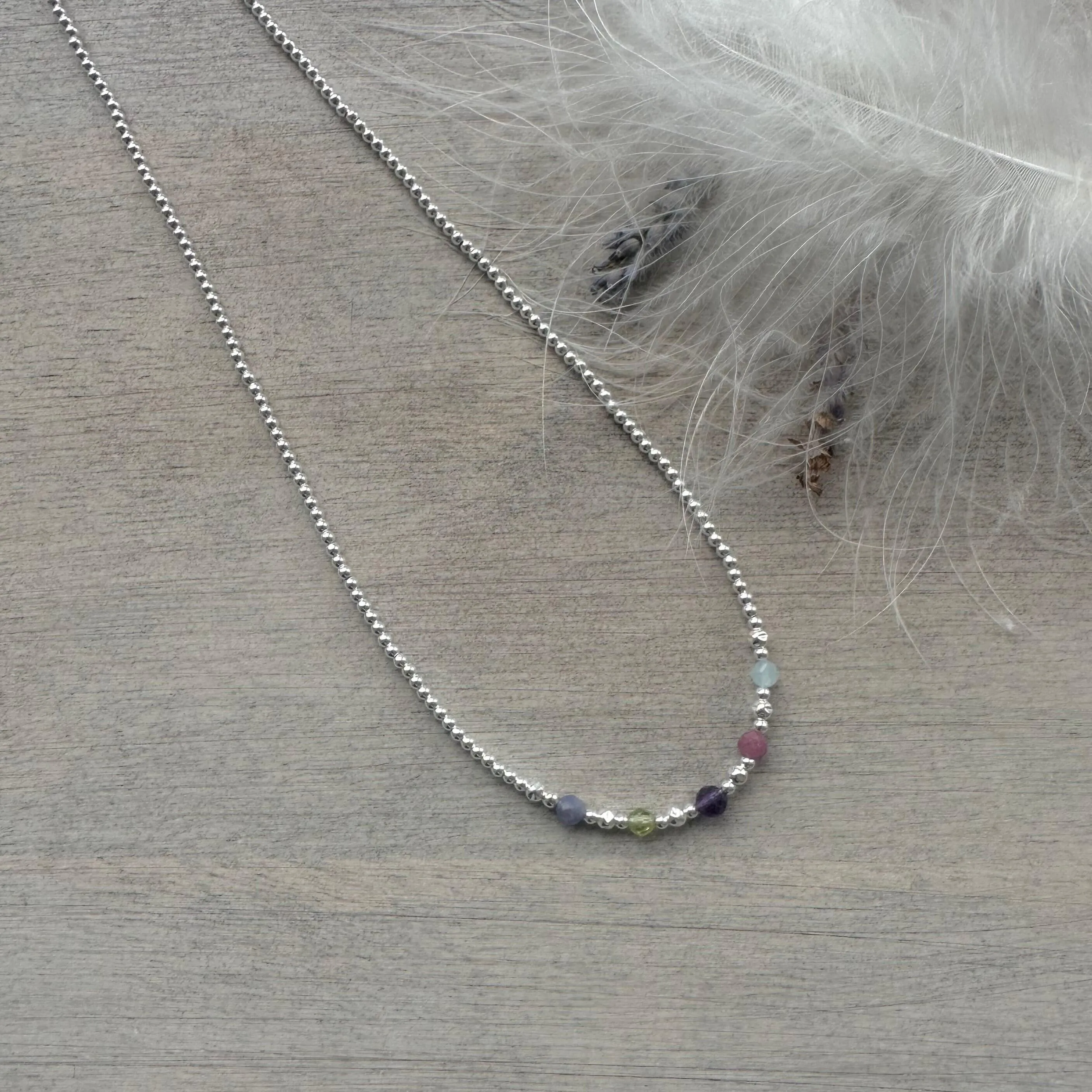 Family Birthstone Necklace for Mum, Family birthstone Jewellery