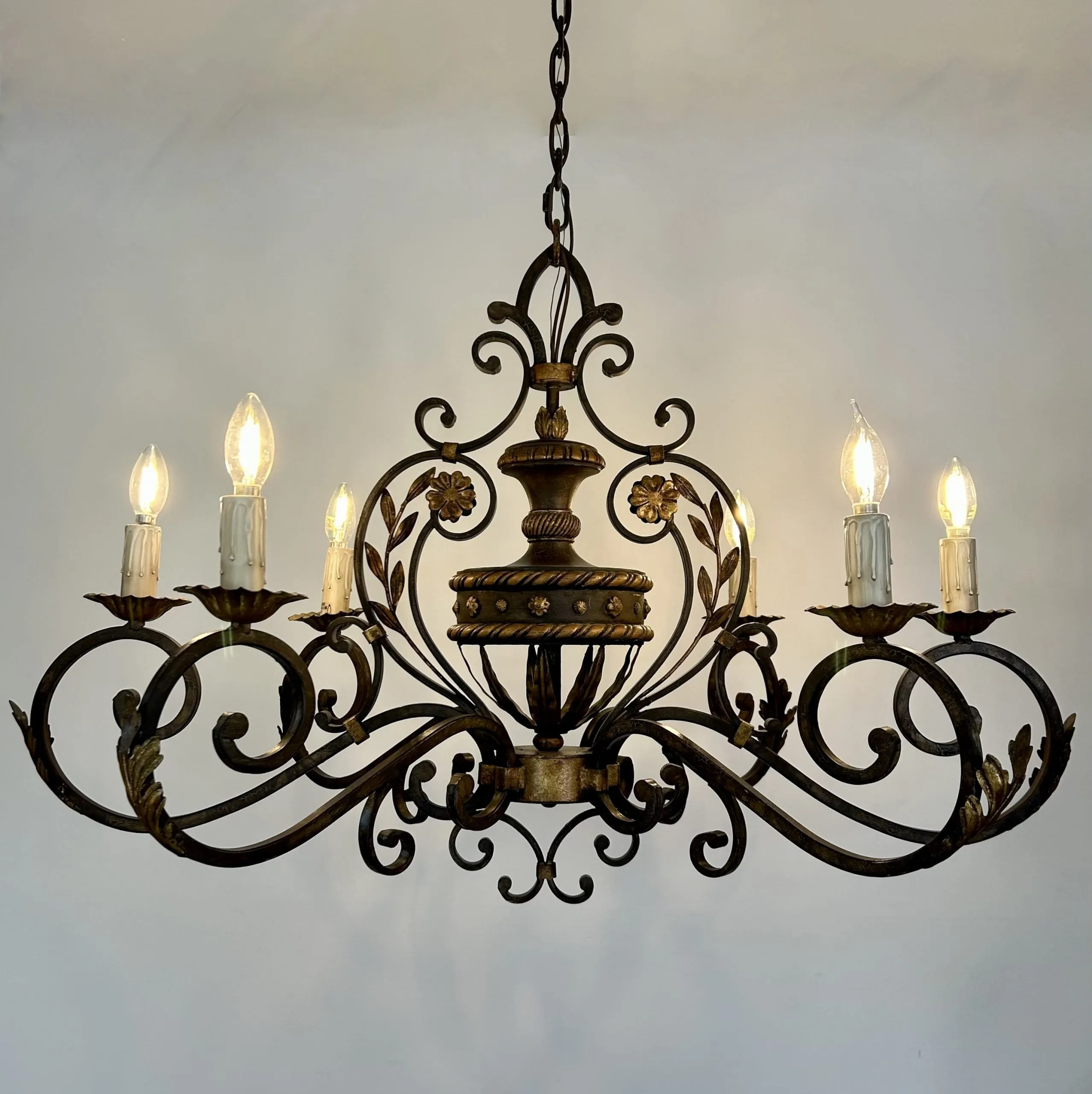 Fine Arts Lamps Iron Chandelier, Six Light, Ornate, Traditional