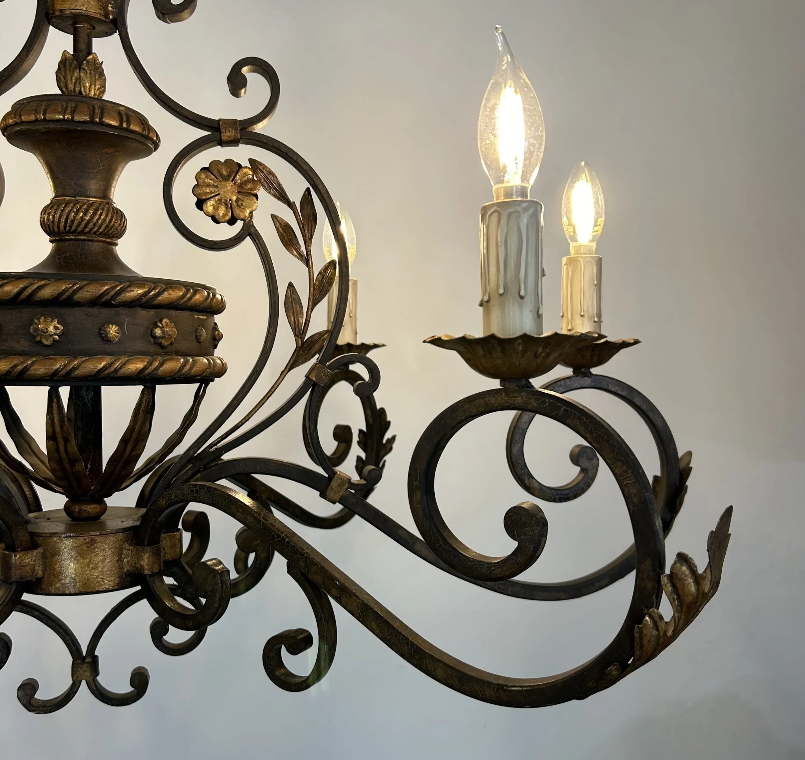 Fine Arts Lamps Iron Chandelier, Six Light, Ornate, Traditional
