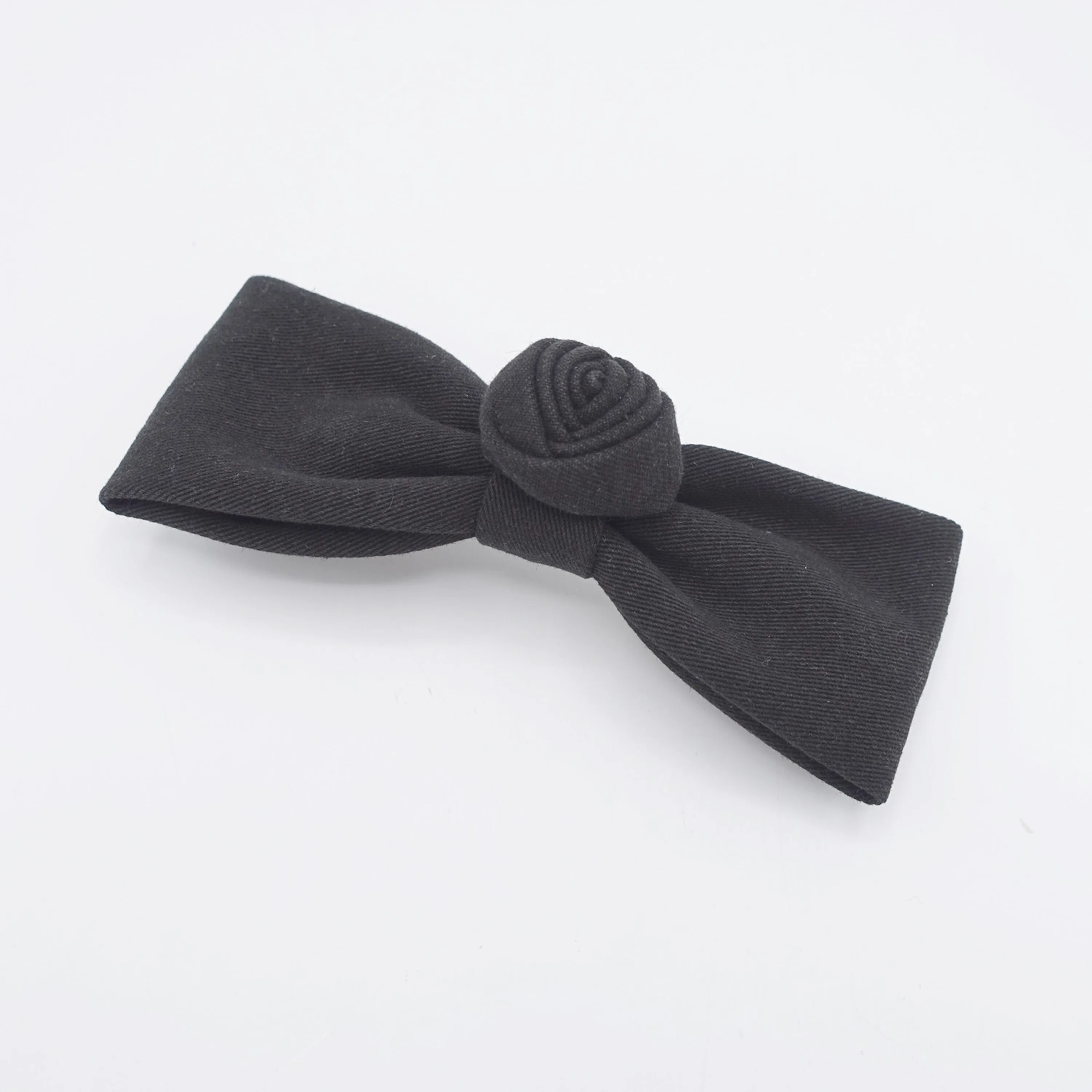 flower end hair bow, pastel hair bow for women