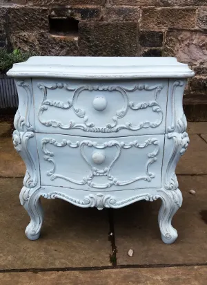 French bedside cabinet repainted in fusion mineral paint