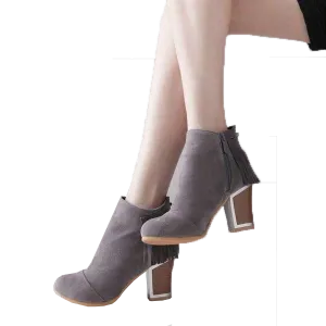 Fringe Ankle Boots