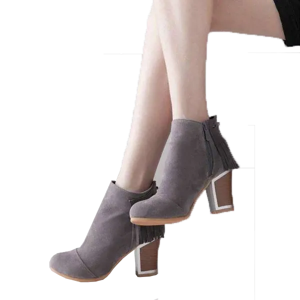 Fringe Ankle Boots