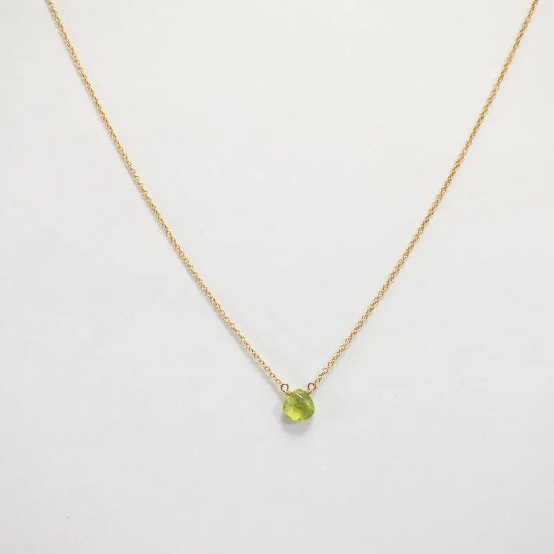 Gold Fill Peridot Necklace
