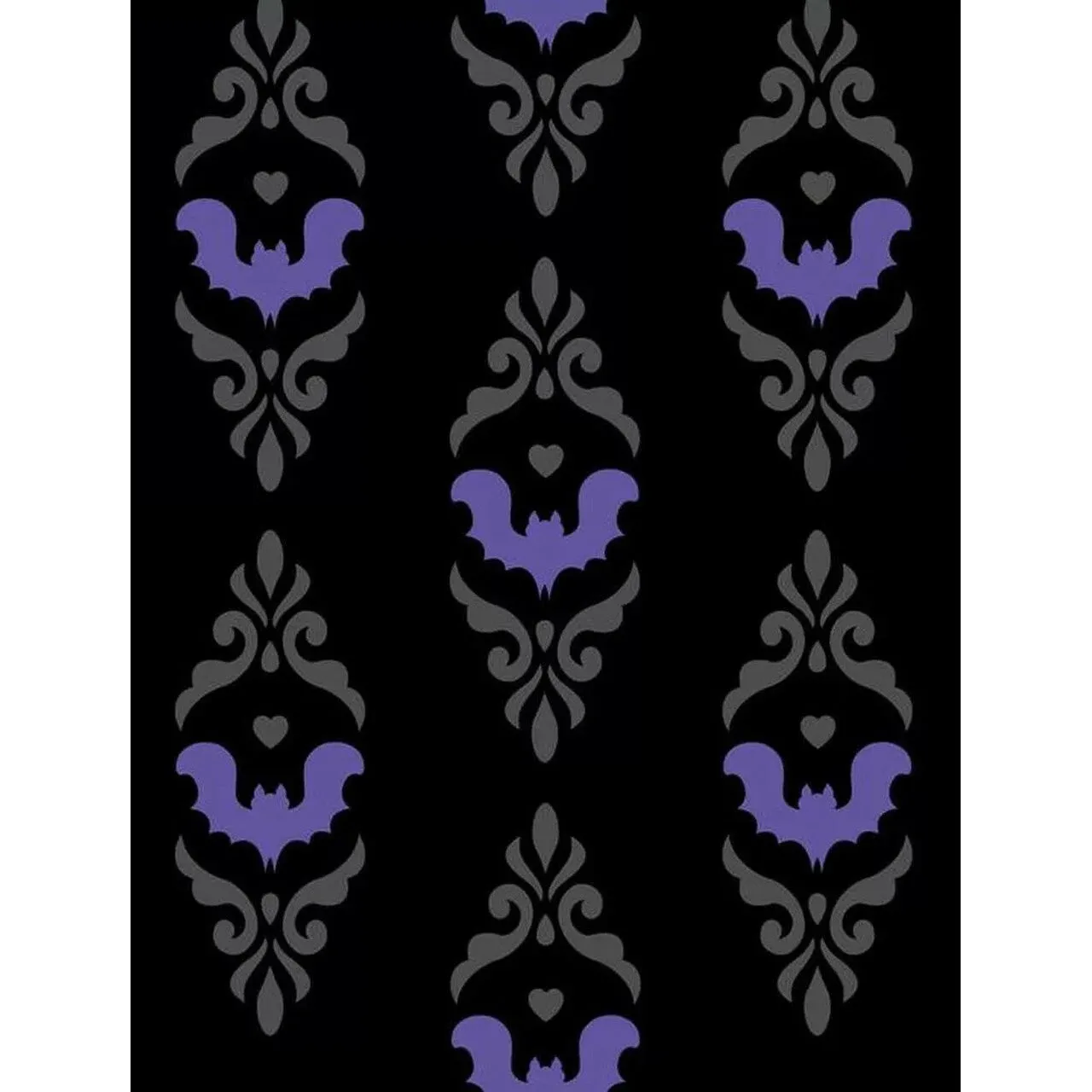 Gothic Bat Damask Bustier Bikini