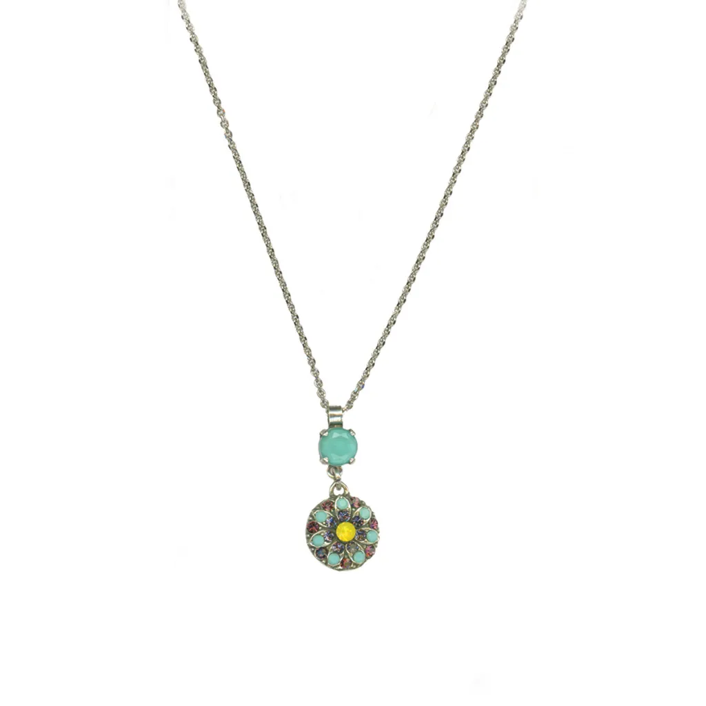 Guardian Angel Drop Pendant in "Vineyard Veranda" *Custom*