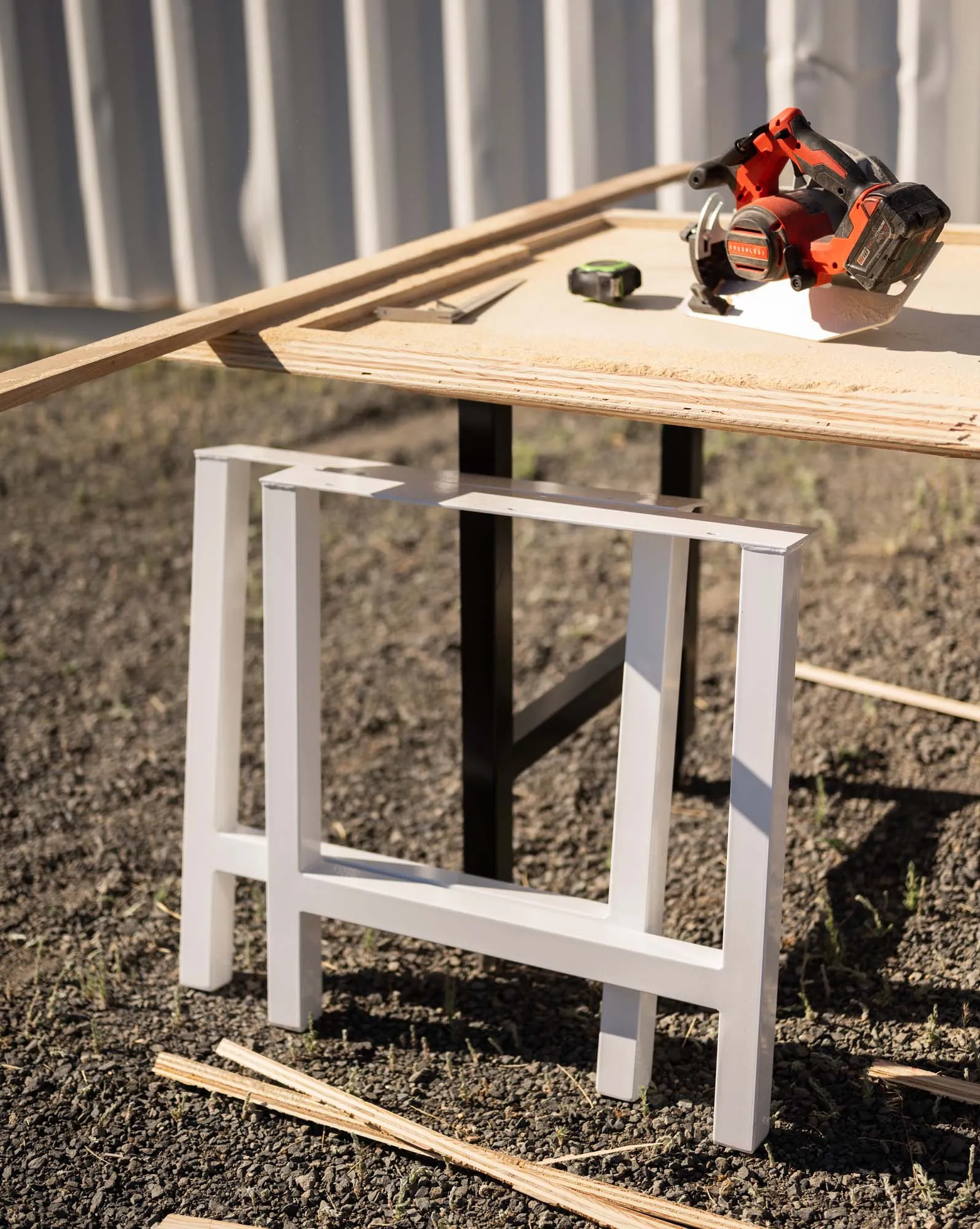 H-Frame Tube Steel Table & Bench Leg
