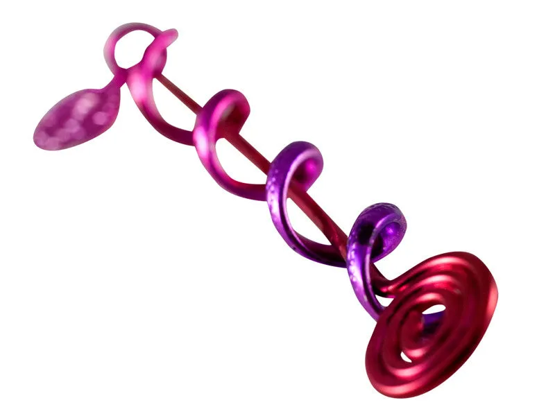 Hair Twister Pink Rainbow - 2" Mini Hair Wrap