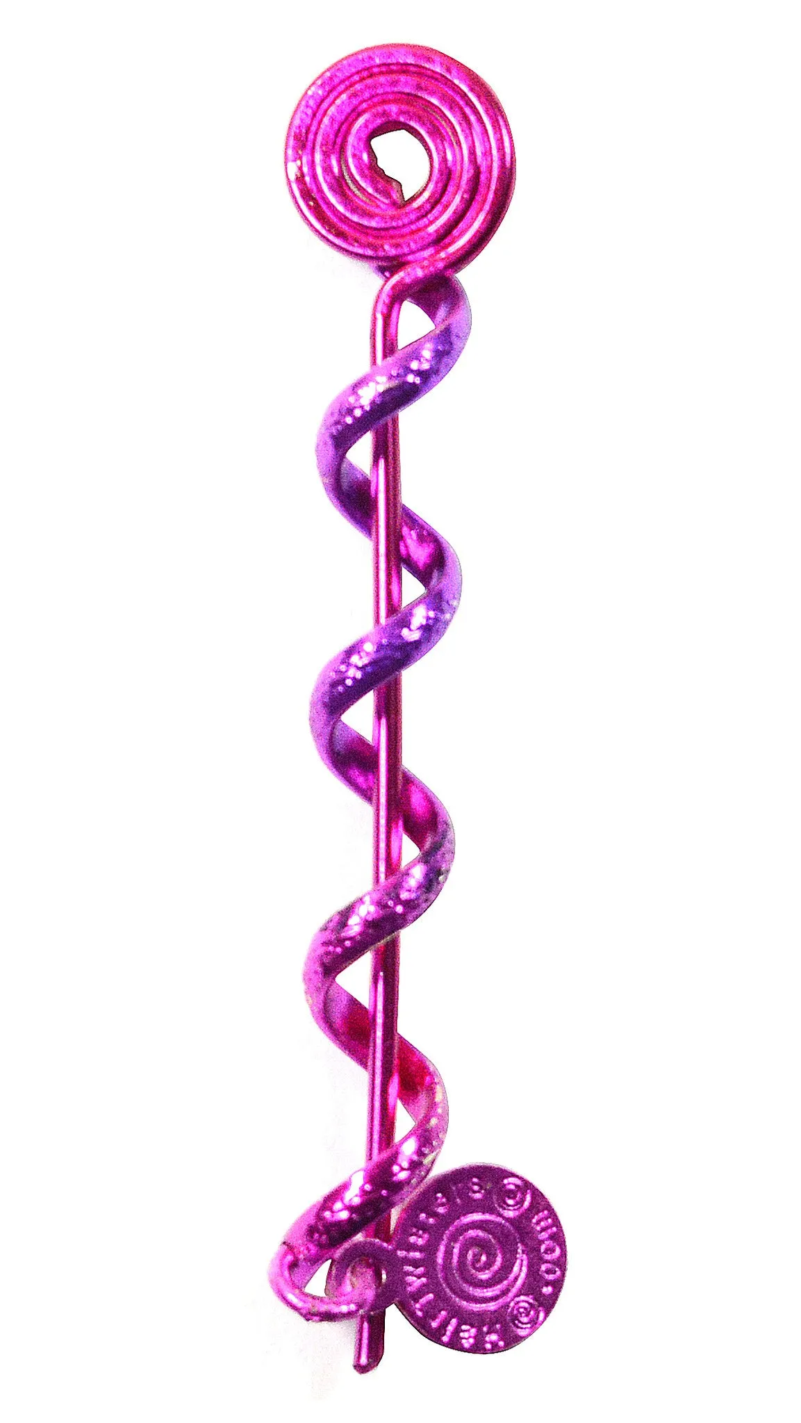 Hair Twister Pink Rainbow - 2" Mini Hair Wrap
