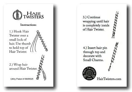 Hair Twister Pink Rainbow - 2" Mini Hair Wrap