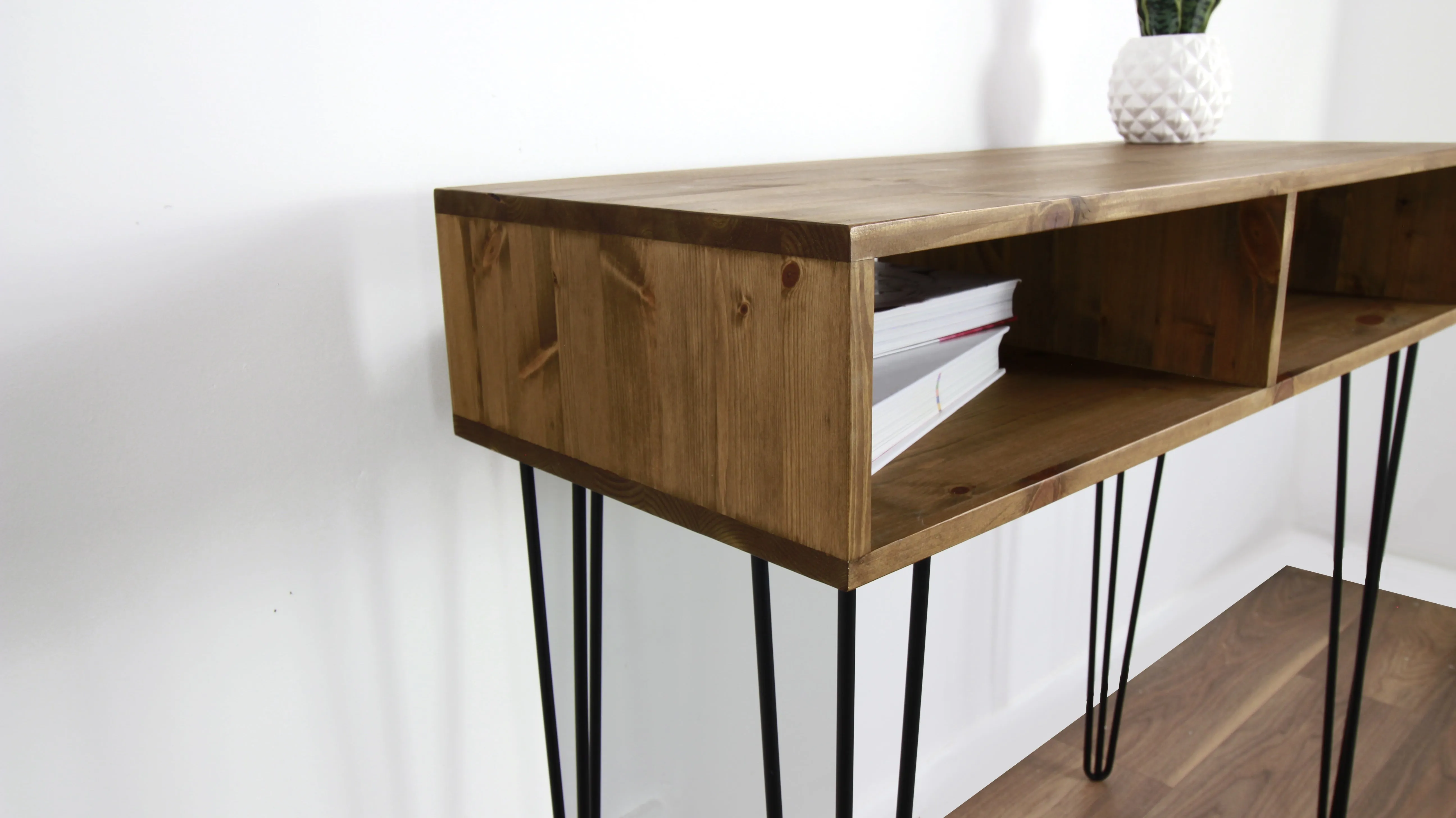 Hallway Console Table, Radiator Console, Entryway Table, Made with Solid Wood