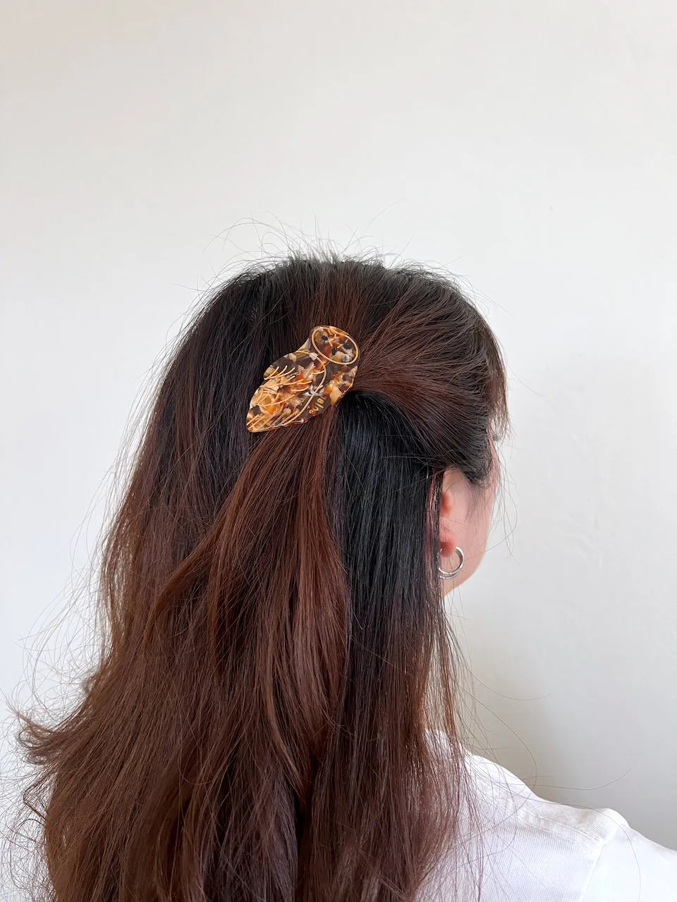 Hand-painted Owl Bird Barrette Hair Clip | Eco-Friendly