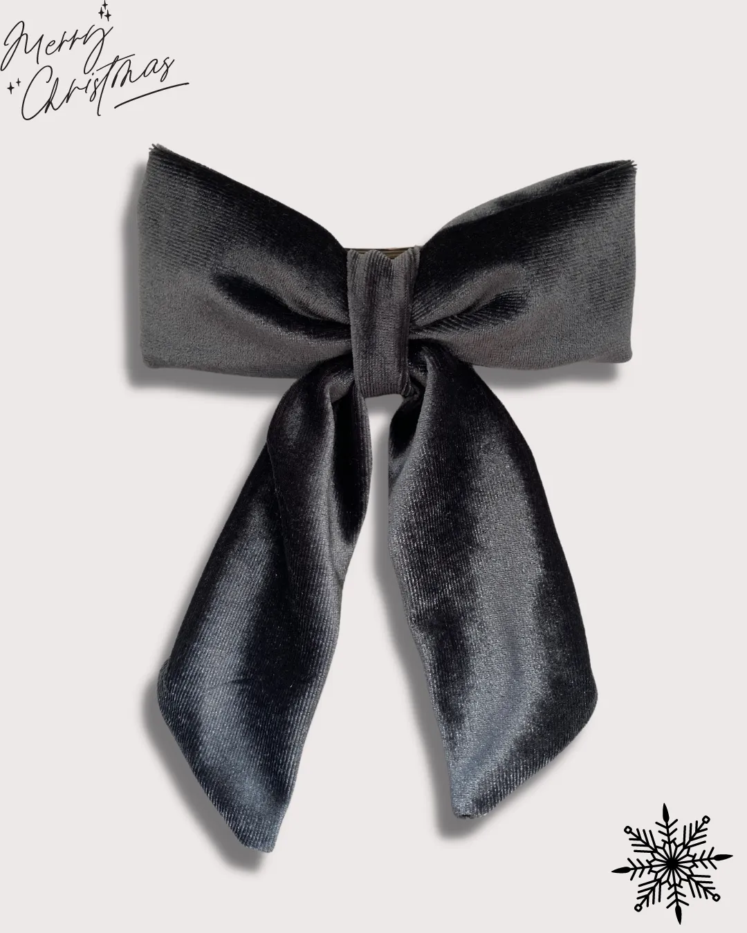 Handmade Velvet Hair Bow Barrette Clip