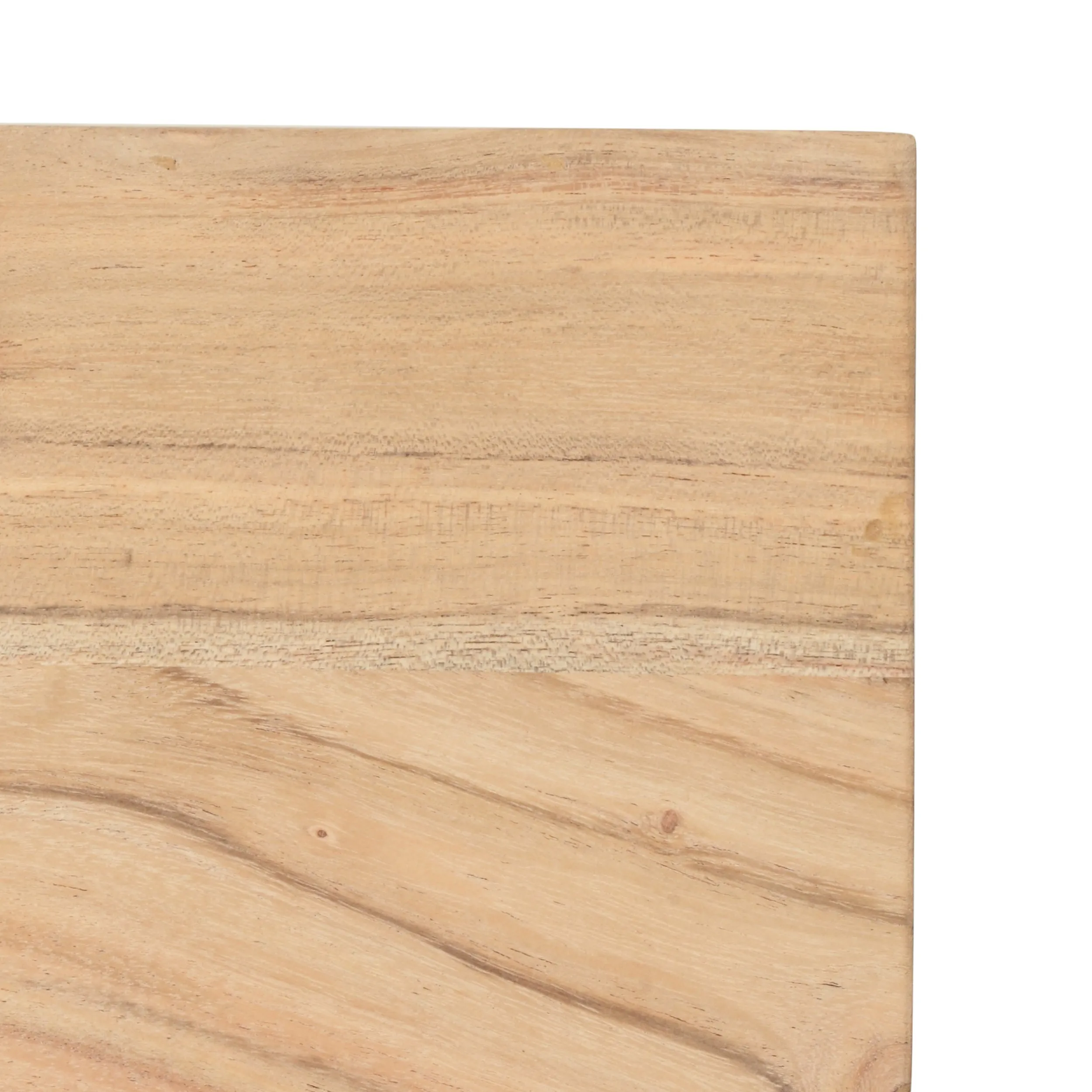 Hebron Handcrafted Rustic Acacia Wood Nesting Tables