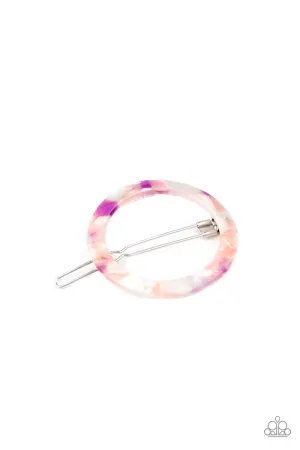 In The Round - Purple Hair Clip - Paparazzi Accessories