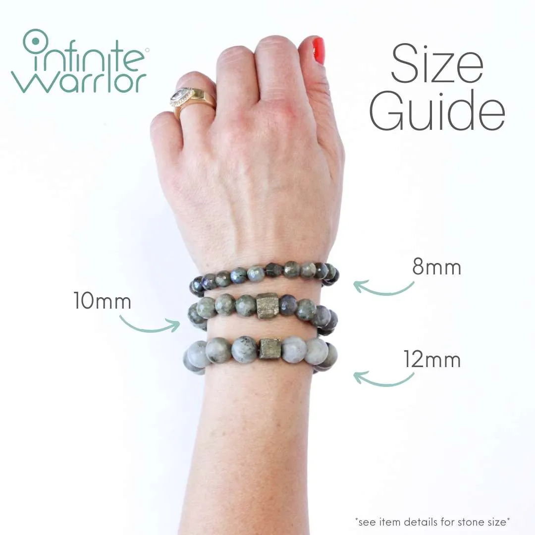 Jade Crystal Bracelet | Silver Crescent Moon