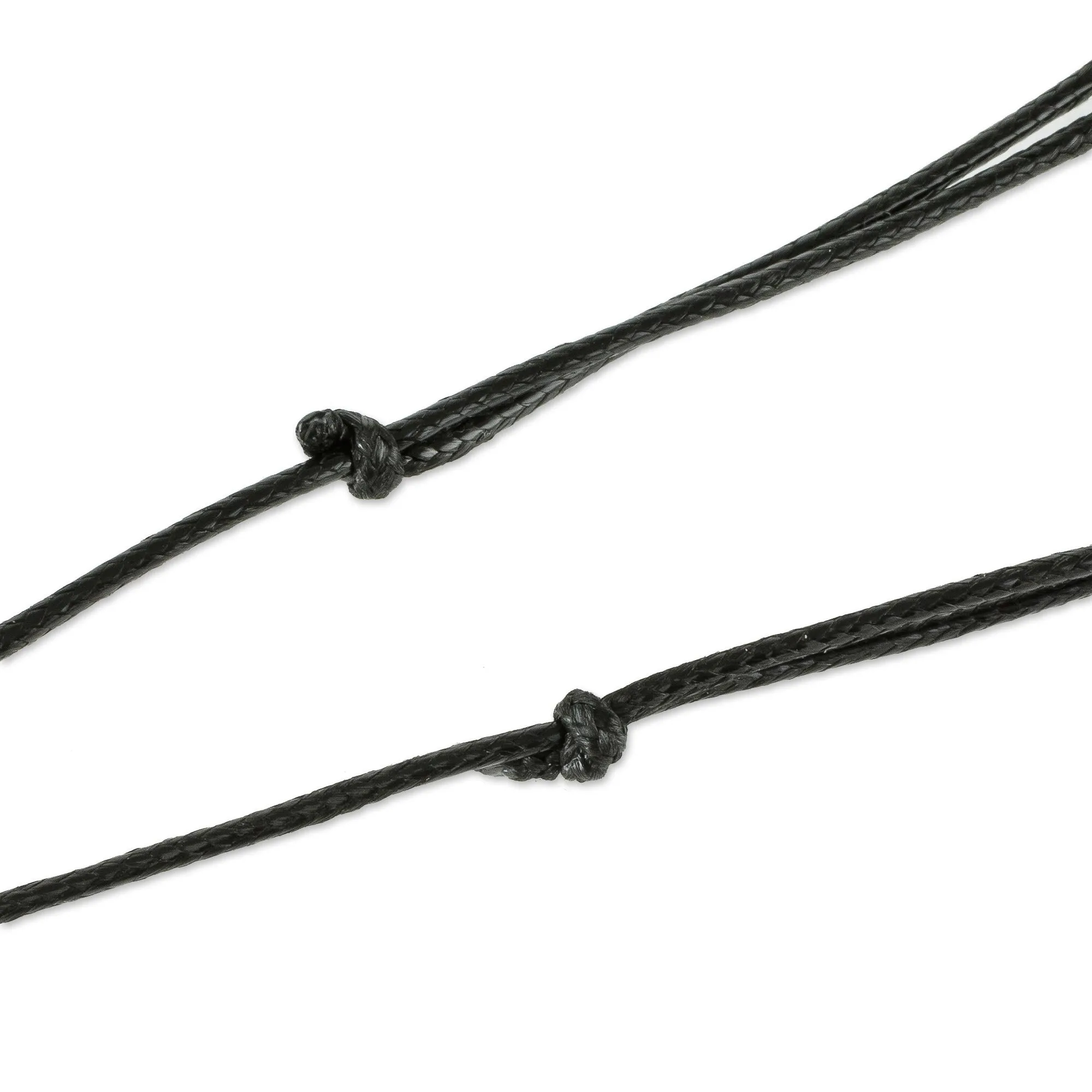 Jade Star of David Pendant on Black Leather Cord Necklace - Magen David | NOVICA