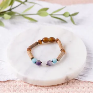 Kids | Mermaid Mix   Raw Cognac Amber Hazelwood Bracelet
