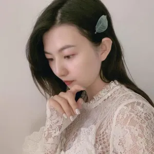 Leaf Shape Handmade Gradient Barrette Snap Hair Clips
