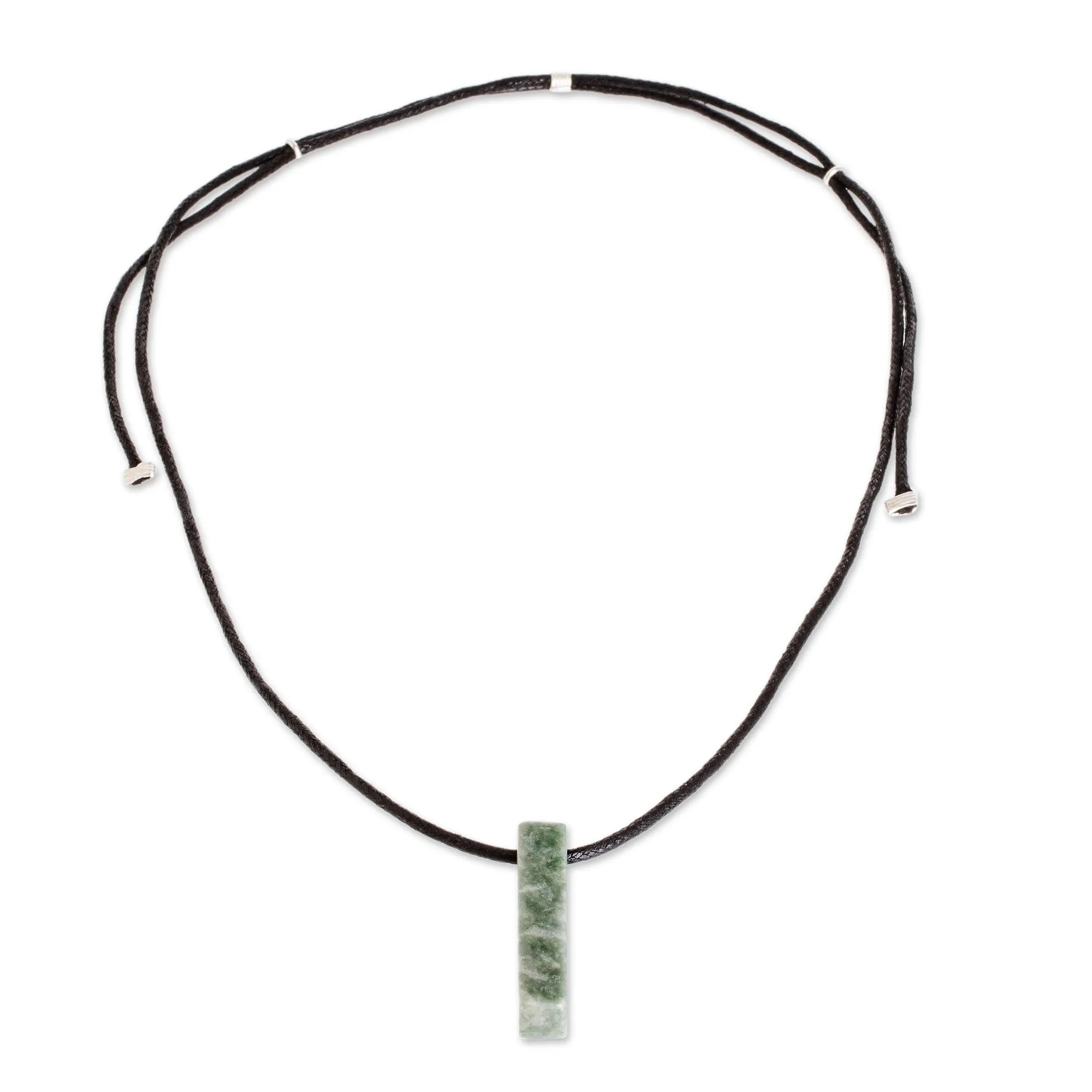 Light Green Jade Necklace - Light Green Monolith | NOVICA