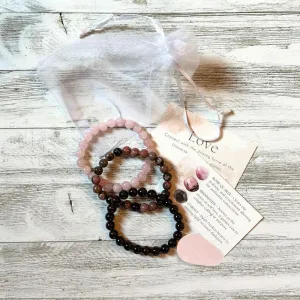 Love Crystal Bracelet Stack