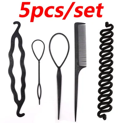 Magic Hair Styling Accessories Hairpin DIY Hair Braiding Braider Tool Twist Bun Barrette Elastic Hair Clips for Women Headband