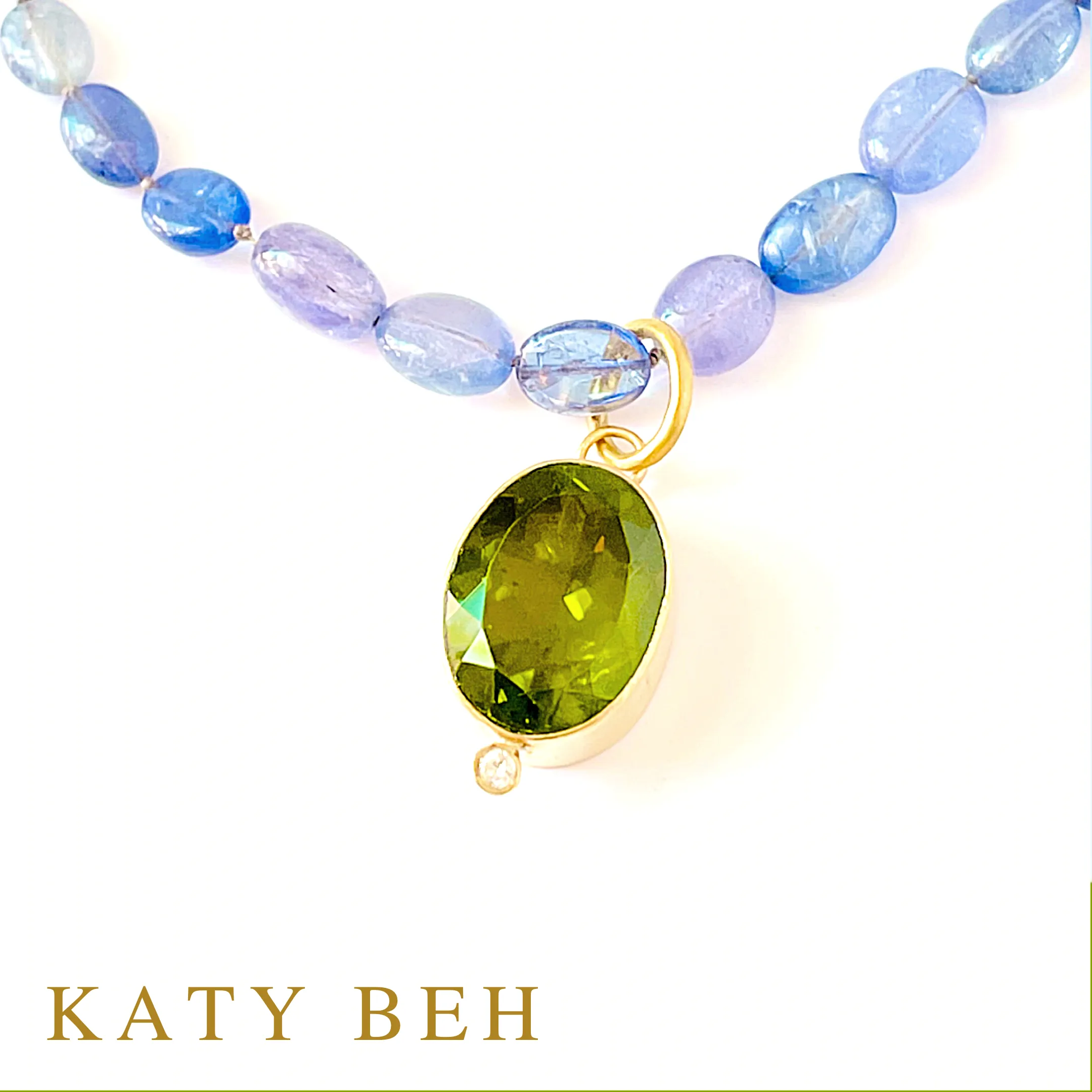 Marsha Peridot and Diamond Pendant