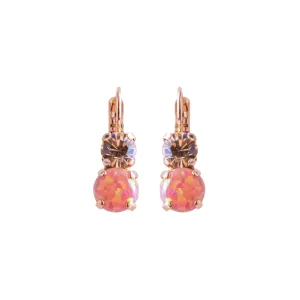 Medium Classic Two-Stone Leverback Earrings in "Magic" *Custom*