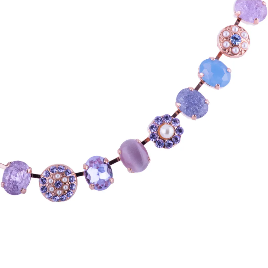 Medium Oval Elemental Necklace in "Blue Skies" *Custom*
