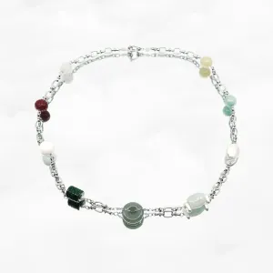Metropolis Hermit Gem Station Necklace 21 In.