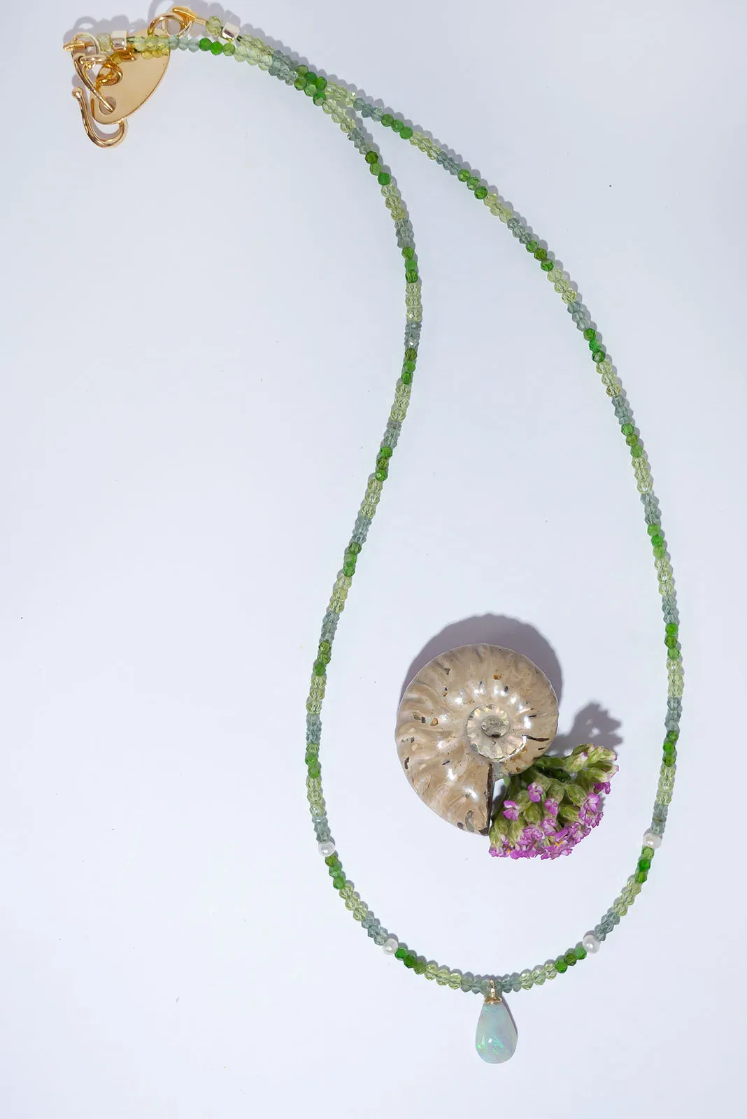 Necklace Gemstone Tranquil Garden