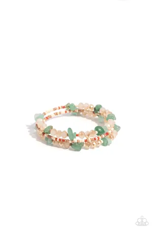 Notoriously Nuanced - Green Bracelet - Paparazzi Accessories
