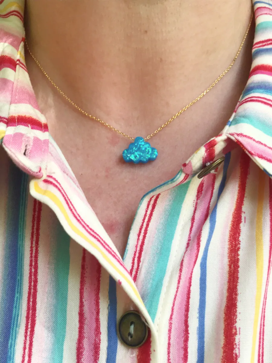 Opalescent Cloud Necklace