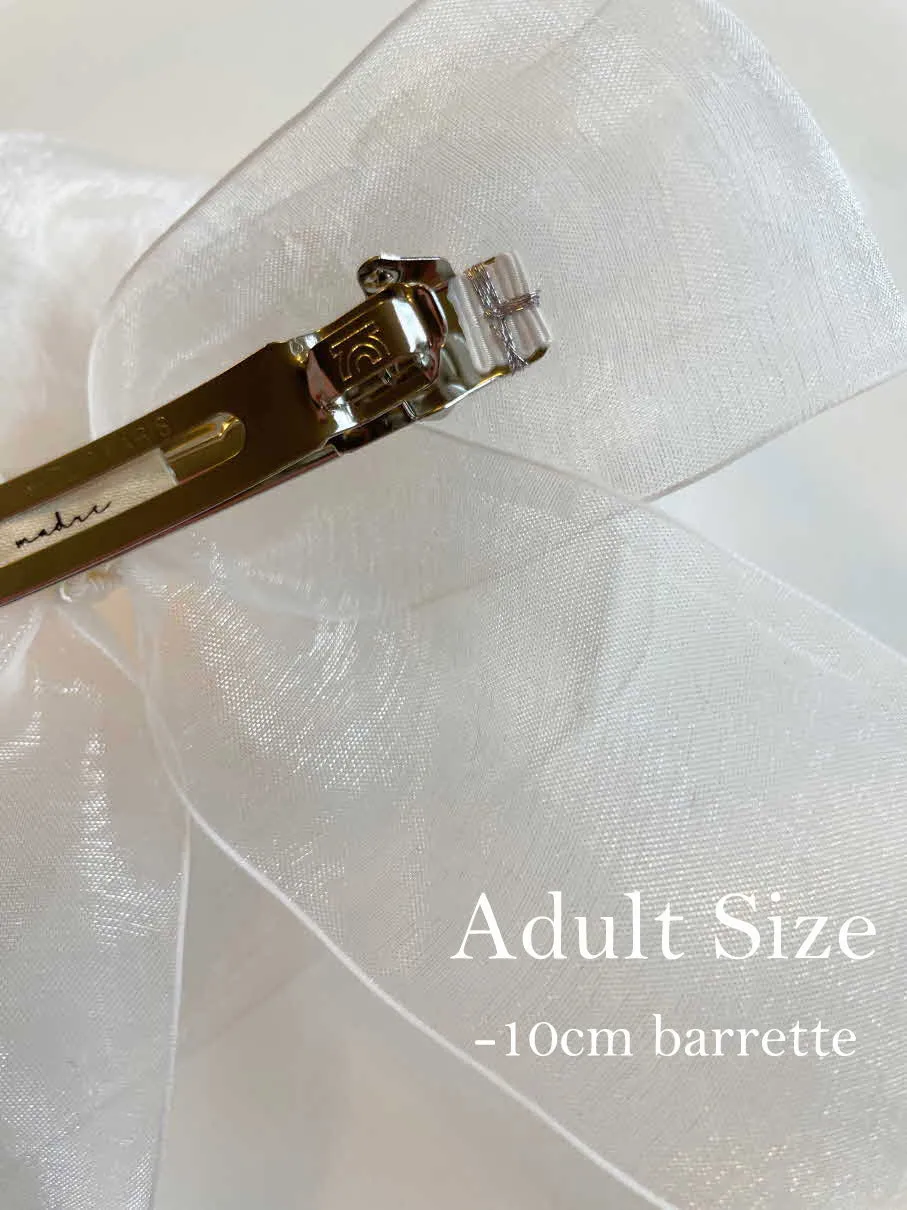 Organza long tail bows_ 2 Sizes