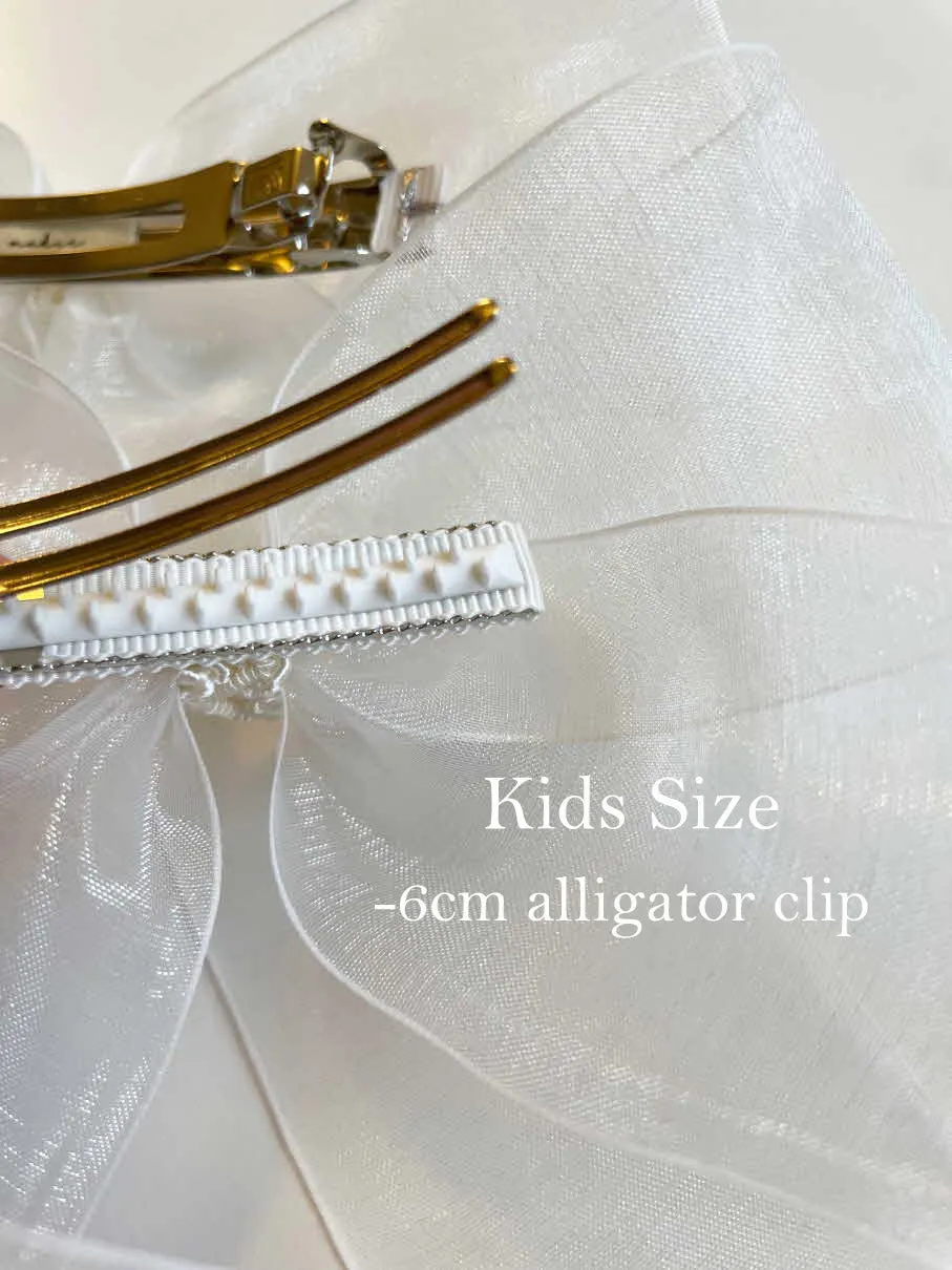 Organza long tail bows_ 2 Sizes