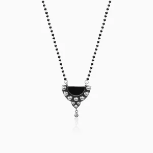 Oxidised Silver Sun Mangalsutra