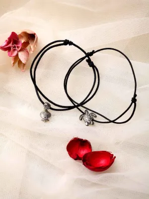 Panash Women Silver-Plated Charm Nazariya Anklet