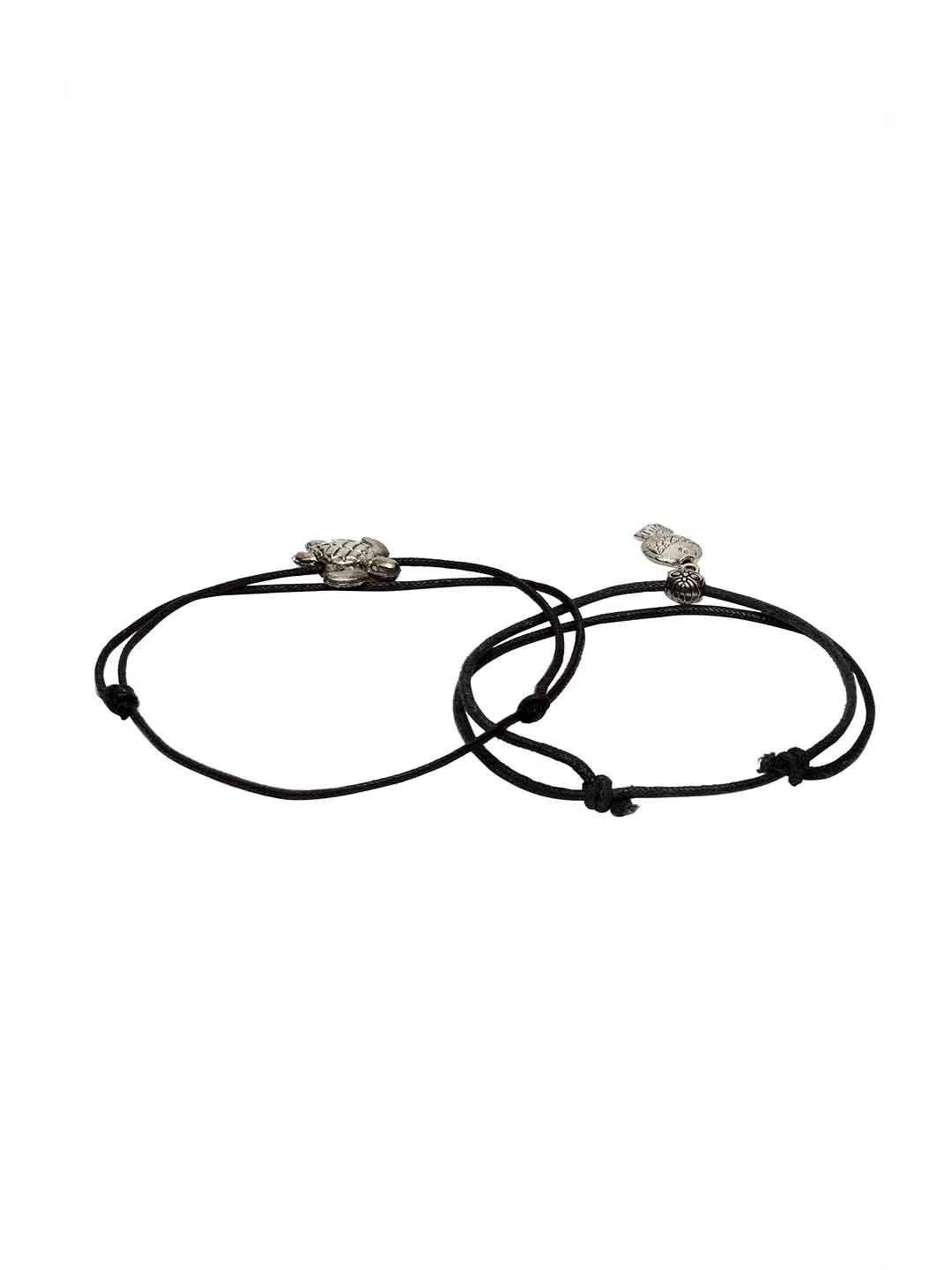 Panash Women Silver-Plated Charm Nazariya Anklet