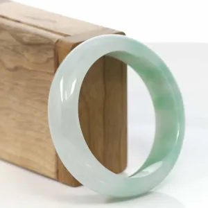 RealJade® Co. "Classic Bangle" Genuine Burmese High Quality Jadeite Jade Bangle Bracelet (55.49 mm) #417
