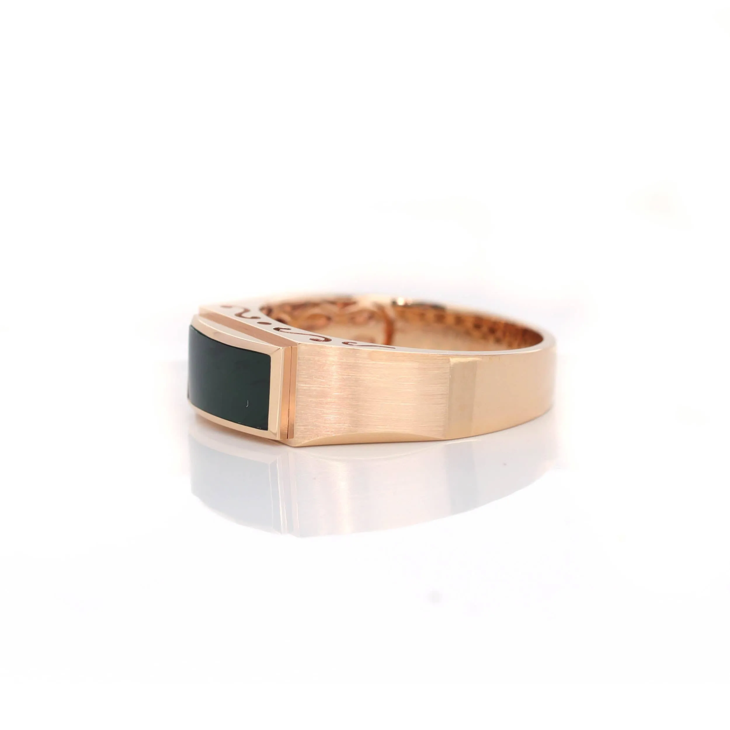RealJade® Genuine Burmese Green Jadeite Jade Ring For Men For Women