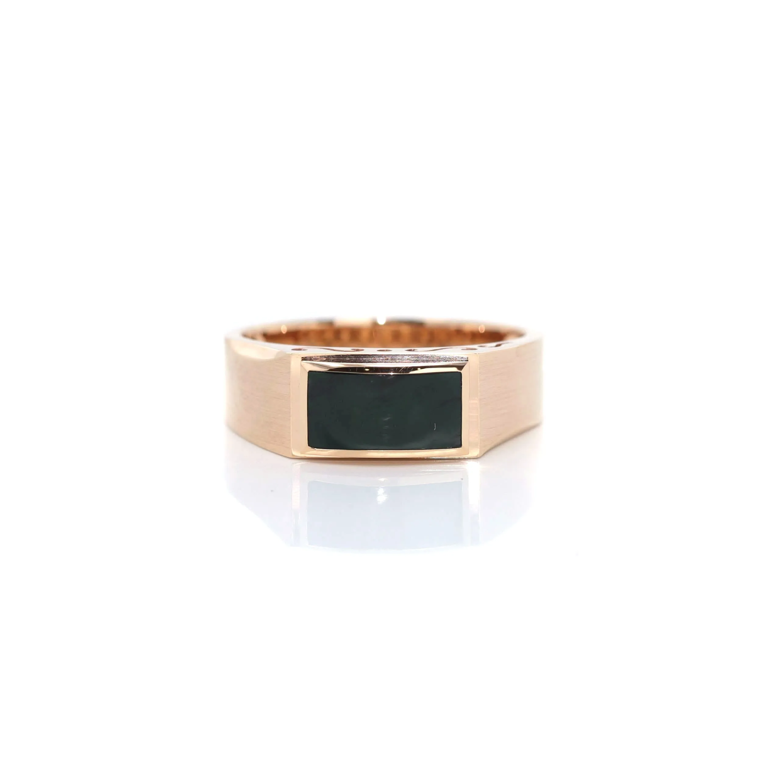 RealJade® Genuine Burmese Green Jadeite Jade Ring For Men For Women