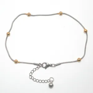 Round Charm Anklet Bracelet For Women Jewelry Barefoot Chain