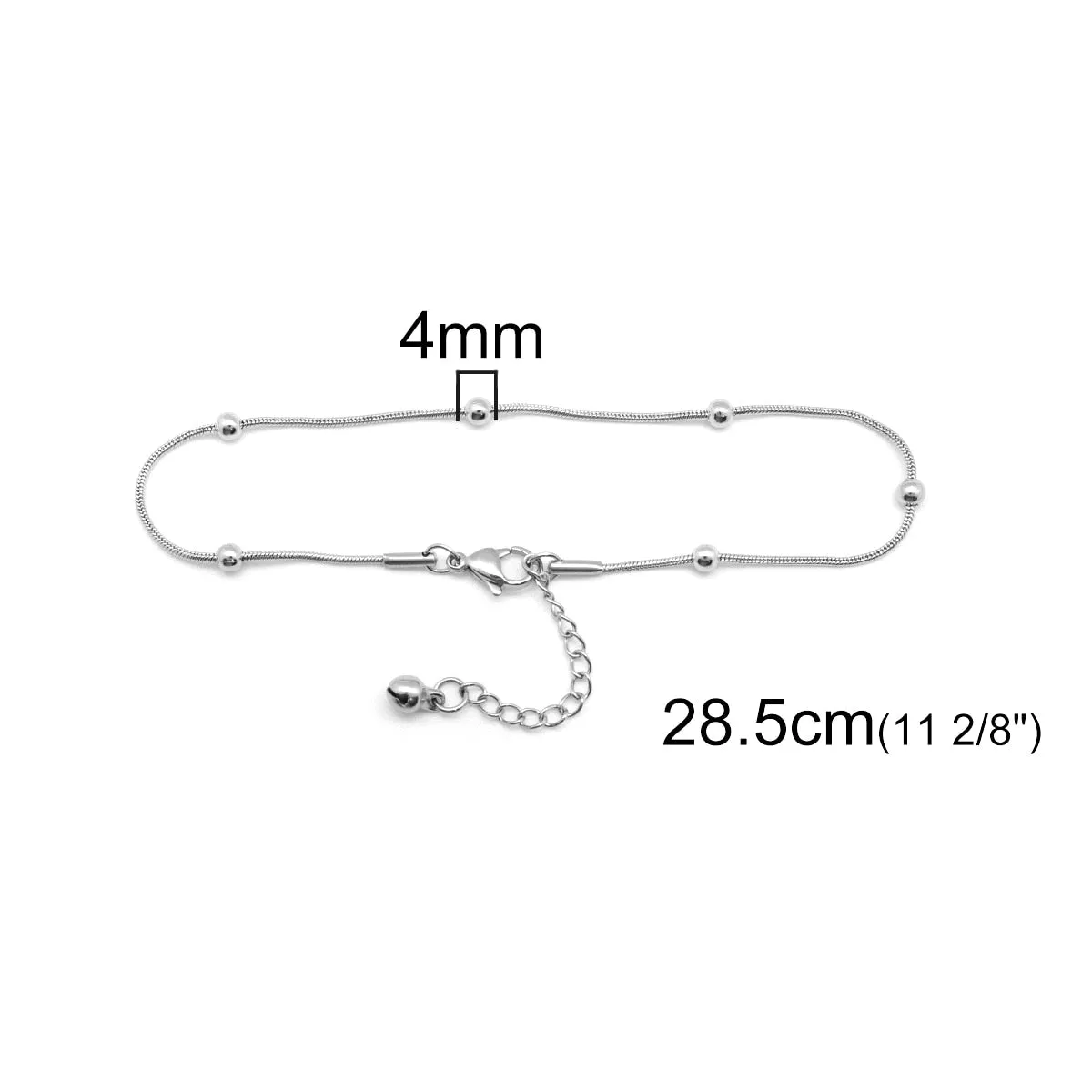 Round Charm Anklet Bracelet For Women Jewelry Barefoot Chain