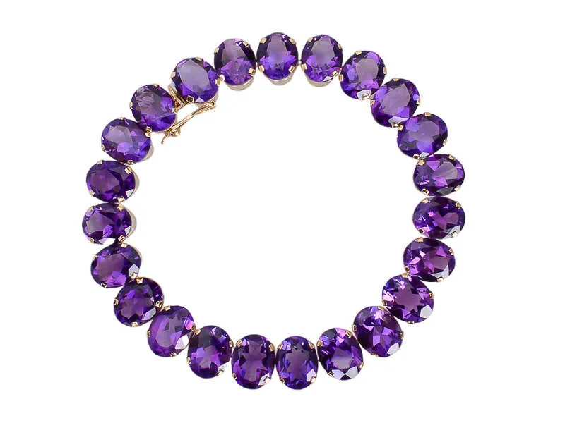 Royal Purple Amethyst Bracelet