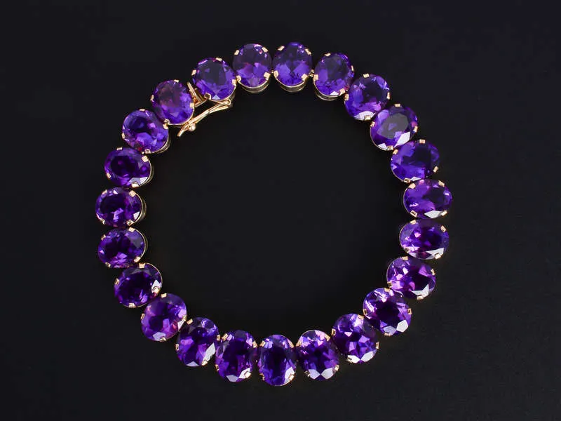 Royal Purple Amethyst Bracelet