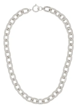 Scroll Chain Necklace in Silver